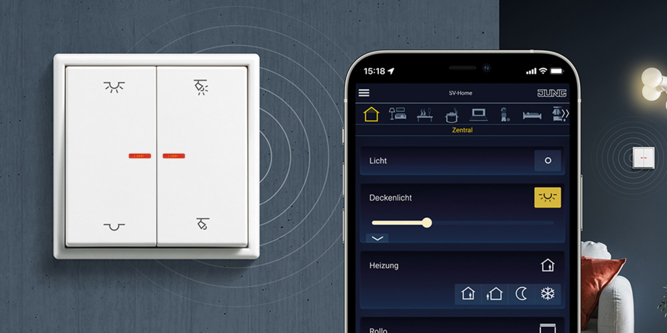 KNX RF Taster bei Pickel Elektro- und Sanitär GmbH in Leutershausen